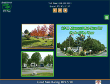 Tablet Screenshot of cottonwoodsrvpark.com